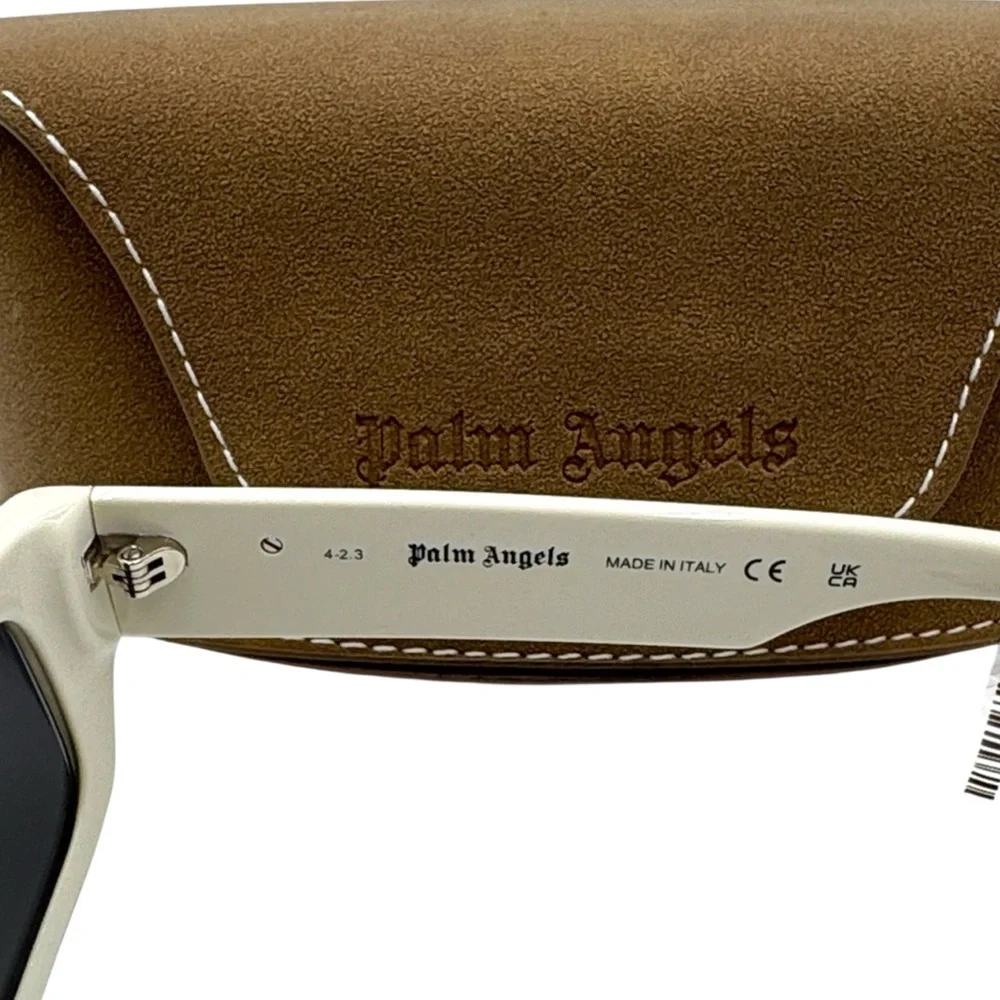 Palm Angels Sutter Sunglasses - White / Dark Grey (PERI035 0107)